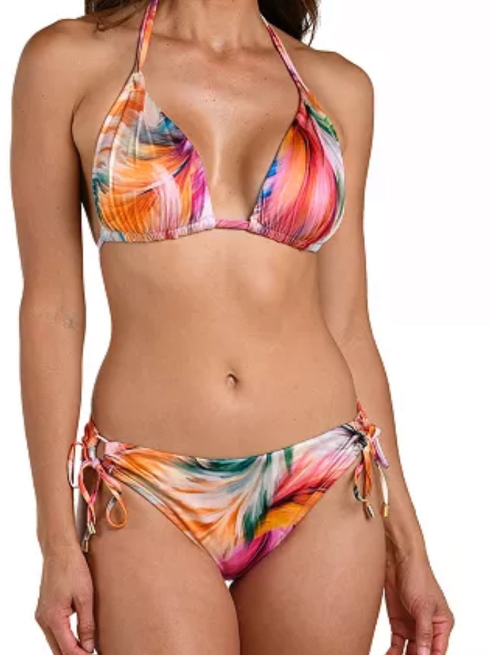 La Blanca Feathered Impressions 2 piece bikini size 8 NWT